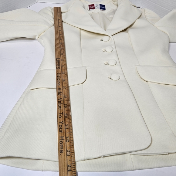 Vintage 70's Lilli Ann Butter Yellow Jacket Blazer  Sz Small France - Picture 5 of 15